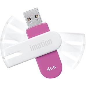 【クリックで詳細表示】イメーション USBメモリ 4GB 暗号化プロテクション・ソフト搭載 回転式キャップ NANO-f ピンク UFDNFE4GPK