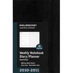 Moleskine 2011 18 Month Weekly Notebook:  Black Hard Cover Pocket (Moleskine Srl)