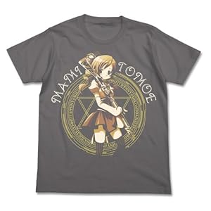 【クリックで詳細表示】魔法少女まどか☆マギカ 巴マミ Tシャツ ミディアムグレー サイズ：L