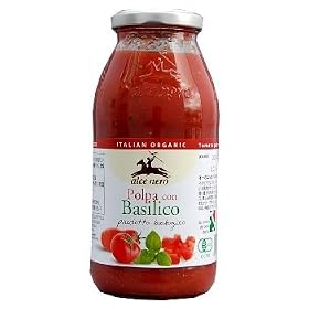 �A���`�F�l�� �L�@�ʓ�����g�}�g�\�[�X �o�W������ �T�O�O�� Alce Nero Organic Tomato Pulp with Basil 500g
