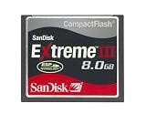  SanDisk 8 GB Extreme III CF Card SDCFX3-8192-901 (Retail Package)