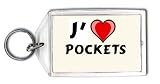  J'aime pockets Porte Clé