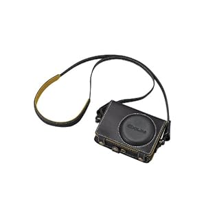【クリックで詳細表示】Amazon.co.jp｜CASIO デジタルカメラ EXILIM用純正ケース ESC-345BK ブラック ZR1300/ZR1100対応 本革ジャケットケース ネックストラップ｜カメラ通販