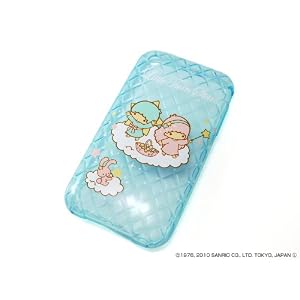 レイアウト iPhone 3GS/3Gシリーズ用サンリオキャラクタシリコンジャケット/リトルツインスターズ RT-SRP2A/TA