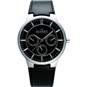 [�X�J�[�Q��]SKAGEN �r���v basic leather mens 331XLSLB �P�[�X��: 37.5mm �����Y [���K�A���i]