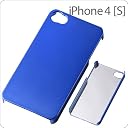 レイアウト iPhone4/4S用ハードコーティングメタリックシェルジャケット/メタリックブルー RT-P4C10/MA