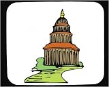  Mouse Pad with cupola, road, dome, architecture, 