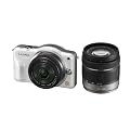 Panasonic �f�W�^�����J���� LUMIX GF3 �_�u���Y�[���L�b�g �V�F���z���C�g DMC-GF3W-W