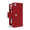 SP231:iPhone4S/4用本革ケース「wallet book for iPhone4S/4」 (ベビーブルー)