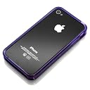 Rix iPhone4/4S対応 TPUバンパー クリアパープル RX-IP4TP18PP
