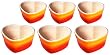 Le Creuset �����J�� �_���[�� 6�Z�b�g �I�����W 910029-26-09