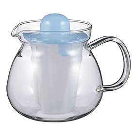 Pyrex �����W�̃|�b�g �N���A�E�e�B�[600ml  J834-BL