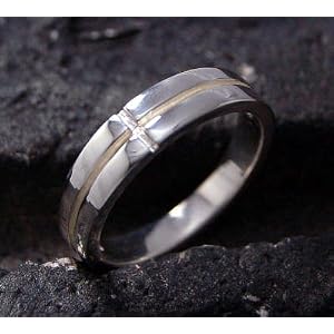 【クリックで詳細表示】Silver925 LOVEクロスリング 19号