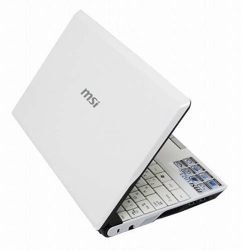MSI 10�C���`���C�h�t���l�b�g�u�b�N Netbook U123 �p�[���z���C�g U123-WH U123-WH MSI �݌ɂ��� 37,963
