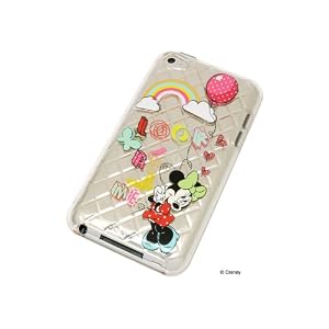 レイアウト 4th iPod touchシリーズ用ディズニーキャラクターキラキラソフトジャケット/ミニー RT-DT4B/MN