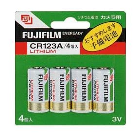 FUJIFILM �J�����p���`�E���d�r 3V 4�{���� FEN CR123A 4B