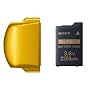 �o�b�e���[�p�b�N(2200mAh) PSP-3000�V���[�Y�p�o�b�e���[�J�o�[(�u���C�g�E�C�G���[)�t��