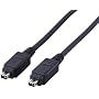 ELECOM IEEE1394[4pin-4pin]�P�[�u�� 2.0m �u���b�N IE-442BK