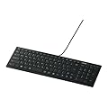 iBUFFALO �t���L�[�{�[�h USB�ڑ� �p���^�O���t �X�����^�C�v �u���b�N BSKBU08BK