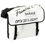 Frankie's Garage Messenger Bag T10980912-200-010, Mallette mixte adulte - Blanc-TR-A4-135