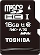 TOSHIBA Premiugate UHS-I MicroSDHC�������[�J�[�h16GB SD-MU016GX