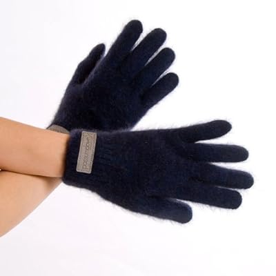 possumdown 手袋（レザー銘柄入り）Navy-L