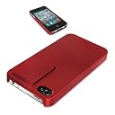 iBUFFALO iPhone4S iPhone4 両対応 クリップラバーケース液晶保護フィルム付 レッド BSIP11PCRCRD