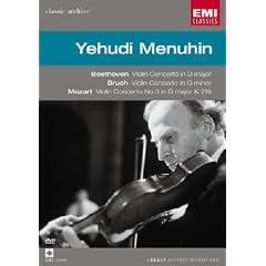 Beethoven Violin Concerto & Bruch Violin Concerto No. 1 & Mozart Violin Concerto No. 3 / Yehudi Menuhin [DVD] [Import]