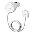 iBUFFALO �yiPhone4S����m�F�ρziPod&iPhone��pFM�g�����X�~�b�^�[�d�|�[�g�t�z���C�g BSFM06WH