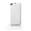 Zenus iPhone4/4S対応 ケース カーボンレザーケース 本革 ホワイトバー Z294i4