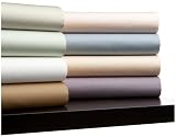  Pinzon 400-Thread-Count 100% Egyptian Cotton Hemstitch Queen Sheet Set, Smokey Blue