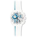 [�X�E�H�b�`]SWATCH �r���v Chrono Plastic �N���m�v���X�`�b�N STREET MAP AZURE �X�J�C�u���[ SUIW412 �����Y [���K�A���i]