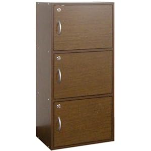 【クリックで詳細表示】シンプル3段 鍵付 ブラウン 23695 【35941】