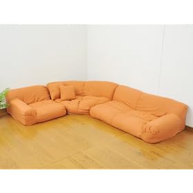 �A�L���X �t���A�[�R�[�i�[�\�t�@�[3�_�Z�b�g�i�N�b�V�����t�j ESF-2833(OR) 3�� �I�����W
