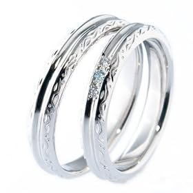 FukuFuku(�t�N�t�N) �����w�� �����ƃA�C�X�u���[�_�C���̃}���b�W�����O 3��0.03ct �_�C�������h �v���`�i Pt900