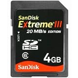  SanDisk Extreme III SDHC 4GB Card