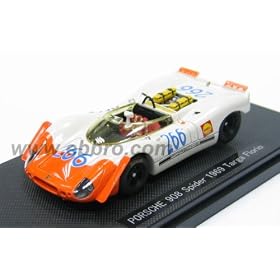 EBBRO 1/43 �|���V�F908�X�p�C�_�[ �^���K�t���[���I 1969 #266 �z���C�g/�I�����W