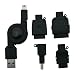 PLANEX MiniUSB/Dock/FOMA/SoftBank/CDMA(au)/PSP�p����莮�[�d�P�[�u�� �u���b�N BN-MUS4CB