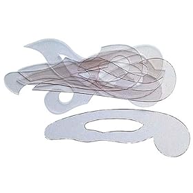 【クリックで詳細表示】シンワ 雲型定規 6枚組