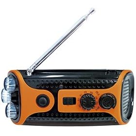 ���j�o�[�T���E�B���O ��񂵏[�d���W�I���C�g�@�I�����WCranking RADIO��LIGHT CB-G411-OR