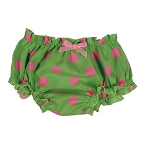 【クリックで詳細表示】mili b/ミリビー ベビーブルマ ブライトグリーンxピンク コットン 18-24か月