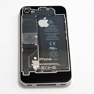 【クリックで詳細表示】iPhone 4 透明＆ブラックバックプレート