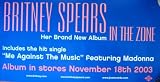  Britney Spears In the Zone Release 12x24 POSTER