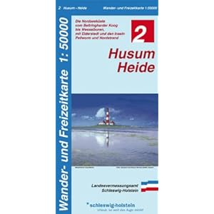 【クリックで詳細表示】LVA SH 50 000 Wanderkarte Husum - Heide [地図]
