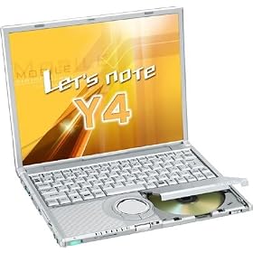 Panasonic Let's note Y4 (Centrino P-M758, 512MB, 14.1"TFT, DVD�X�[�p�[�}���`�h���C�u, ����LAN)[CF-Y4GW8AXR]