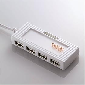 ELECOM 4�|�[�gUSB2.0HUB U2H-P4BDR