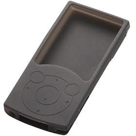 ELECOM Walkman S�V���[�Y (2009�N����) �V���R���P�[�X �u���b�N AVS-S09SCBK