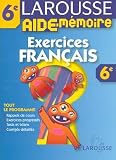 [Livre] Aide-Mémoire : Exercices de francais, 6ème