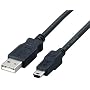 ELECOM �t�F���C�g����USB�P�[�u�� USB(A)�I�X-USB(miniB)�I�X 1.8m USB-FSM518