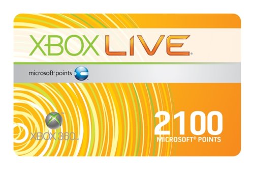  Xbox 360 - Live Points Card 2100